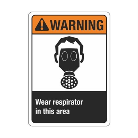 Warning Wear Respirator In This Area Sign